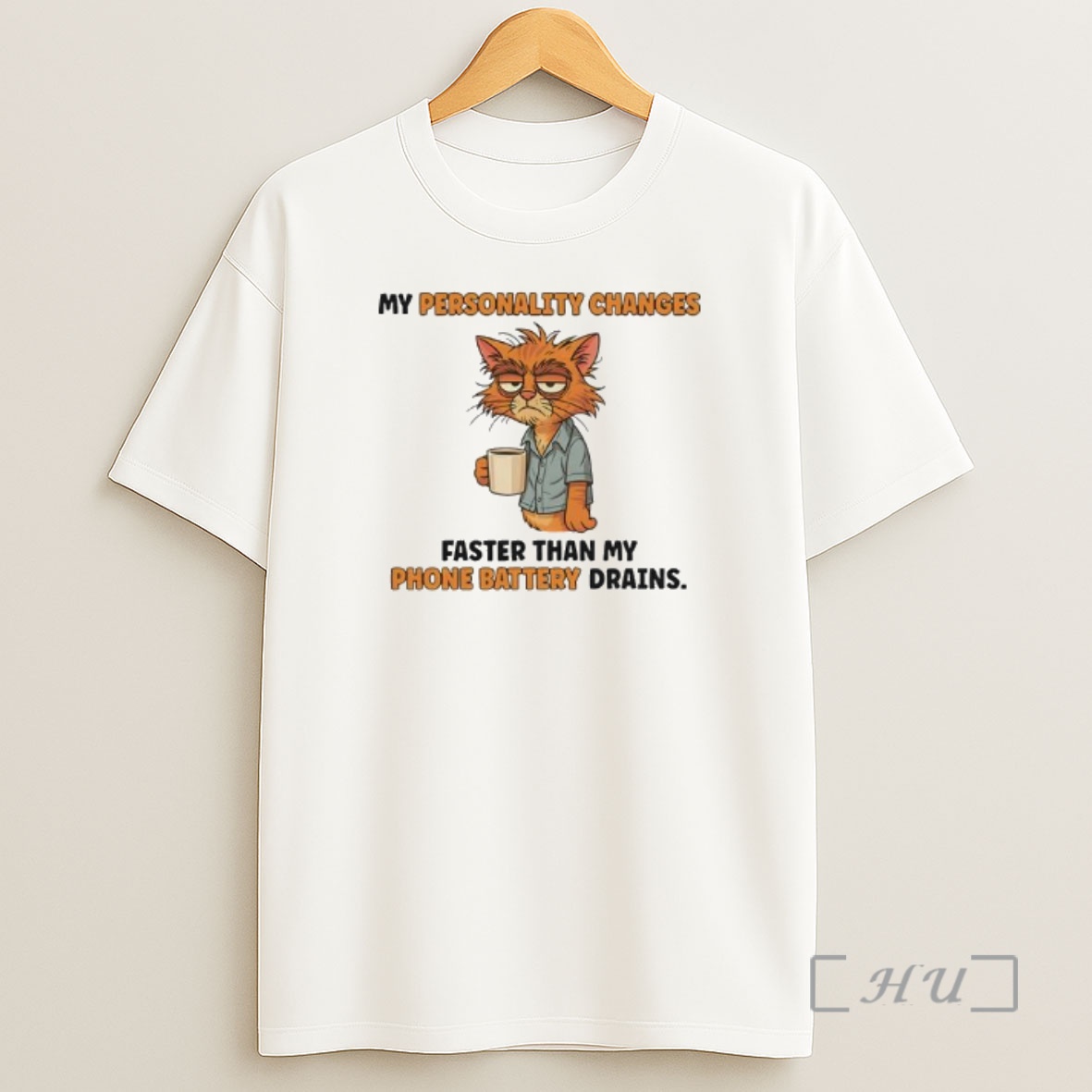Officials Cat Personality Changes Faster Than My Phone Battery Drains Premium Shirt Sweatshirt Tee
