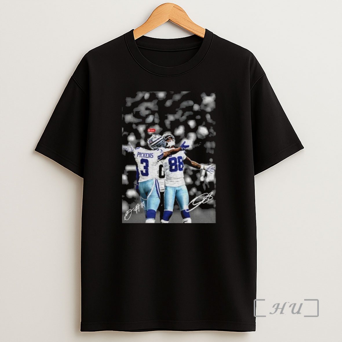 Officials Ceedee Lamb With George Pickens Dallas Cowboys Nfl Football Signatures Premium Shirt Sweatshirt Tee