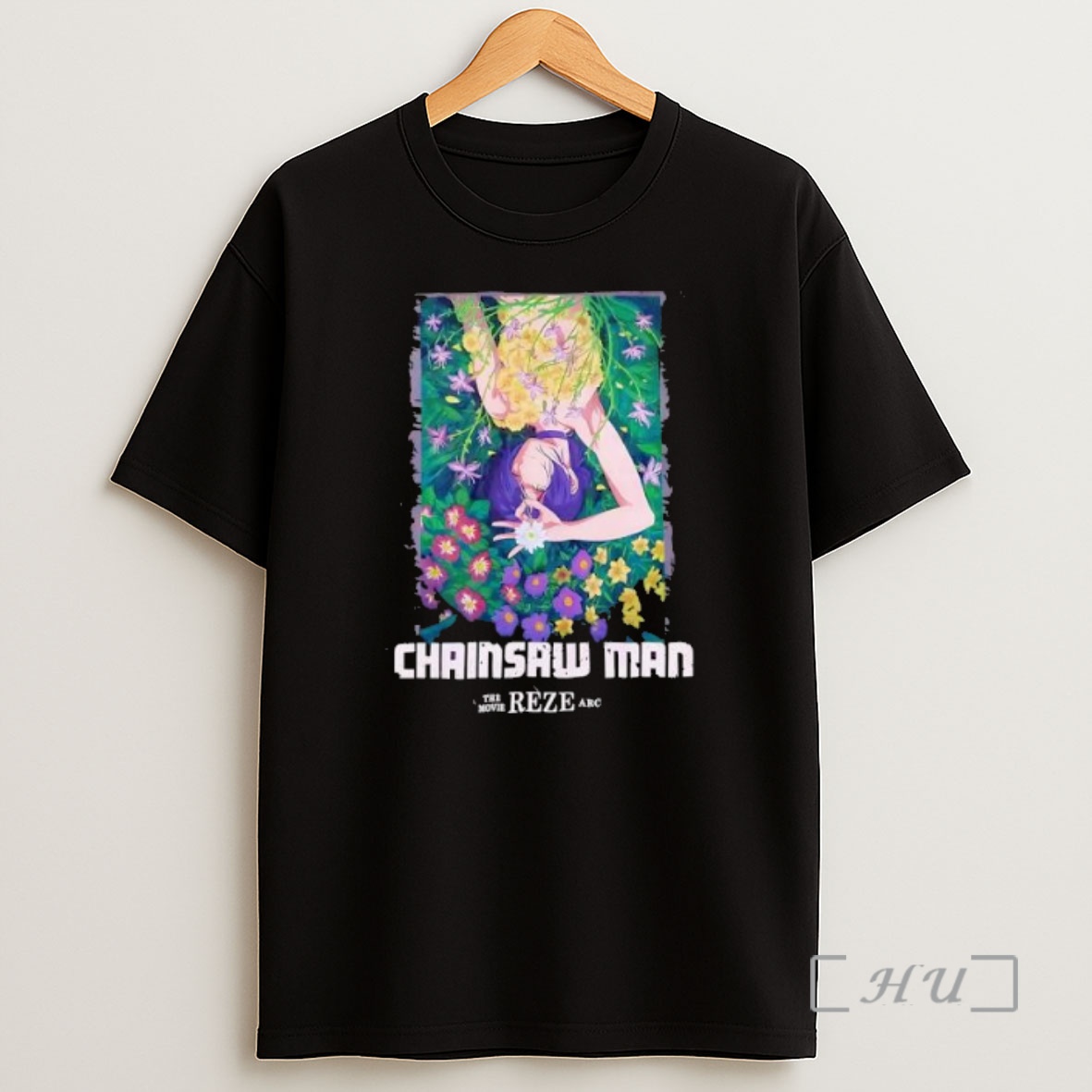 Officials Chainsaw Man The Movie Reze Arc Flower Dark Wash Premium Shirt Sweatshirt Tee