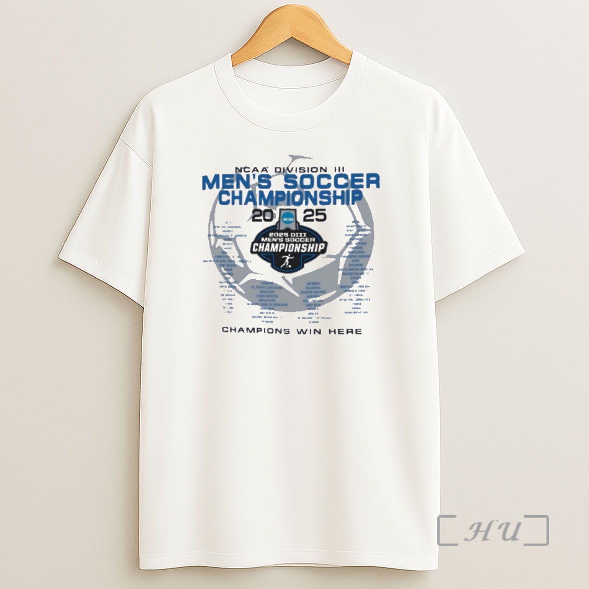 Officials Champions Win Here Ncaa Diii Mens Soccer Championship Premium Shirt Sweatshirt Tee