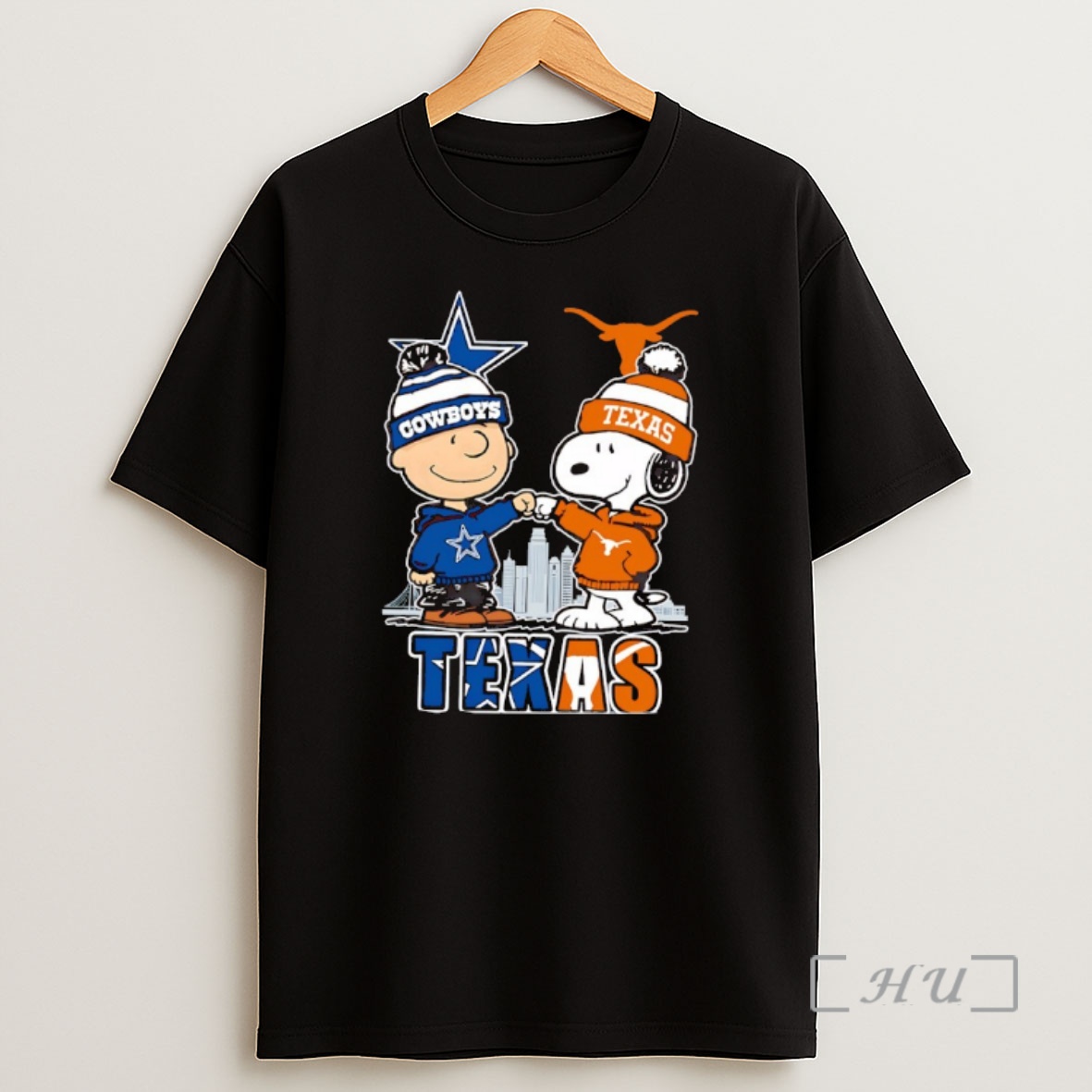 Officials Charlie Brown Snoopy Wearing Dallas Cowboys Texas Longhorns Apparel Premium Shirt Sweatshirt Tee