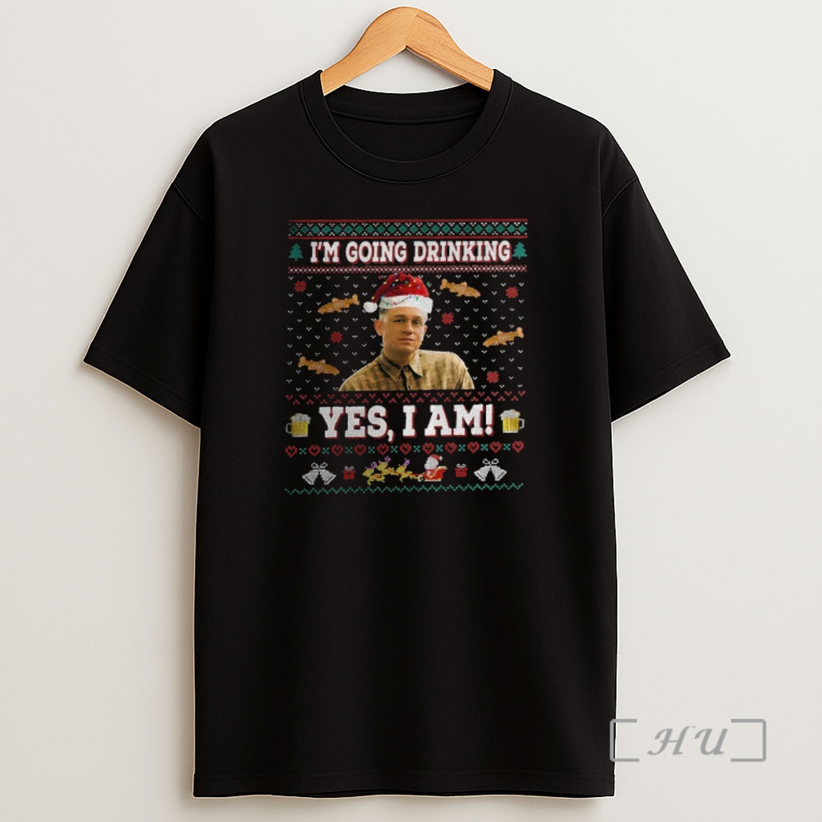 Officials Charlie Hunnam Ed Gein Im Going Drinking Ugly Christmas Premium Shirt Sweatshirt Tee
