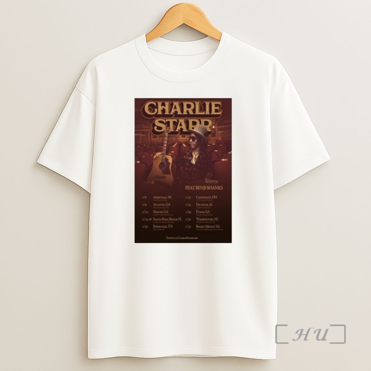 Officials Charlie Starr 2026 Acoustic Tour Premium Shirt Sweatshirt Tee