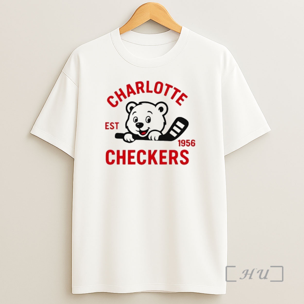 Officials Charlotte Checkers Bear Cute Logo Est 1956 Premium Shirt Sweatshirt Tee