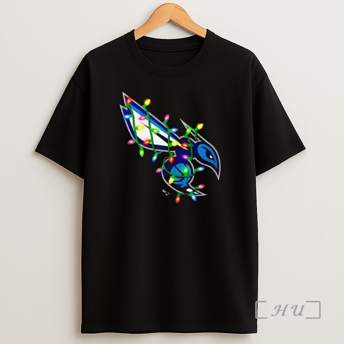 Officials Charlotte Hornets Logo Lights Merry Christmas Premium Shirt Sweatshirt Tee