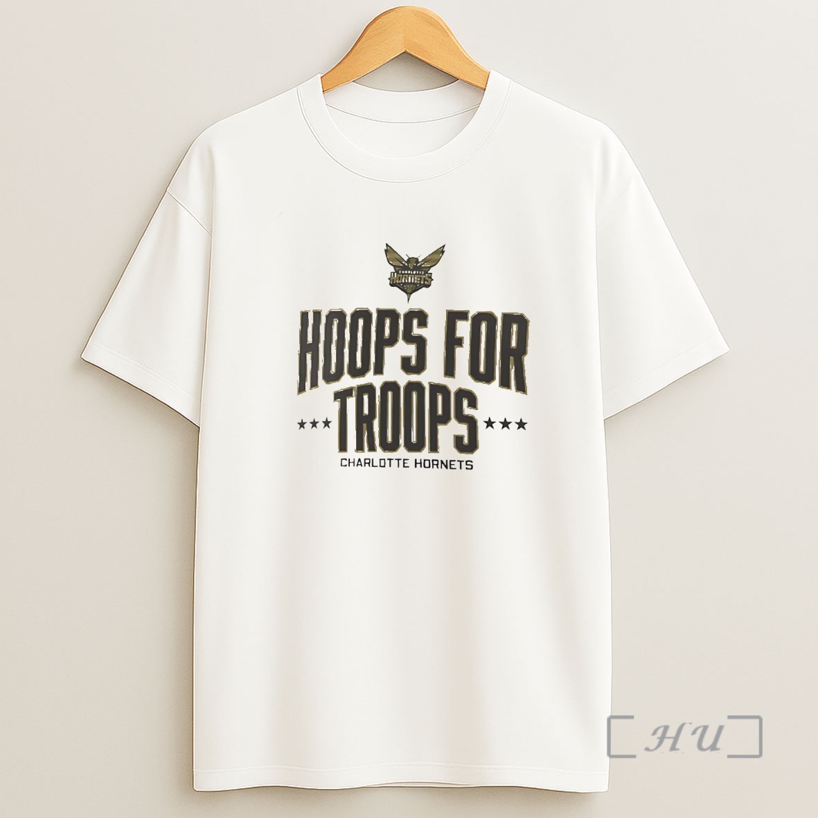 Officials Charlotte Hornets Hoops For Troops Premium Shirt Sweatshirt Tee