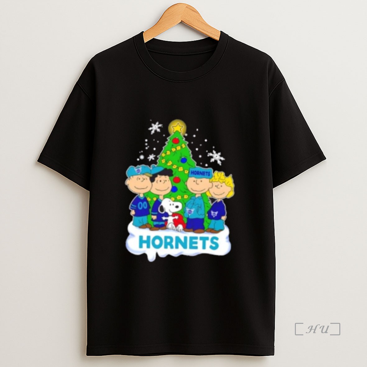 Officials Charlotte Hornets X Peanuts Snoopy And Friends Christmas Tree Premium Shirt Sweatshirt Tee