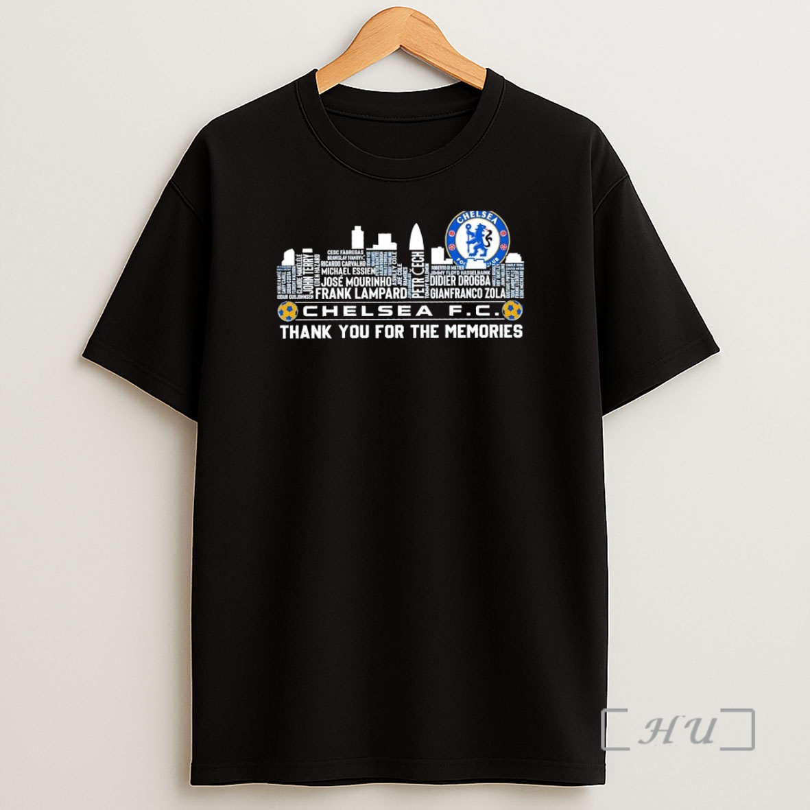 Officials Chelsea Fc Players Names Skyline Thank You For The Memories Premium Shirt Sweatshirt Tee