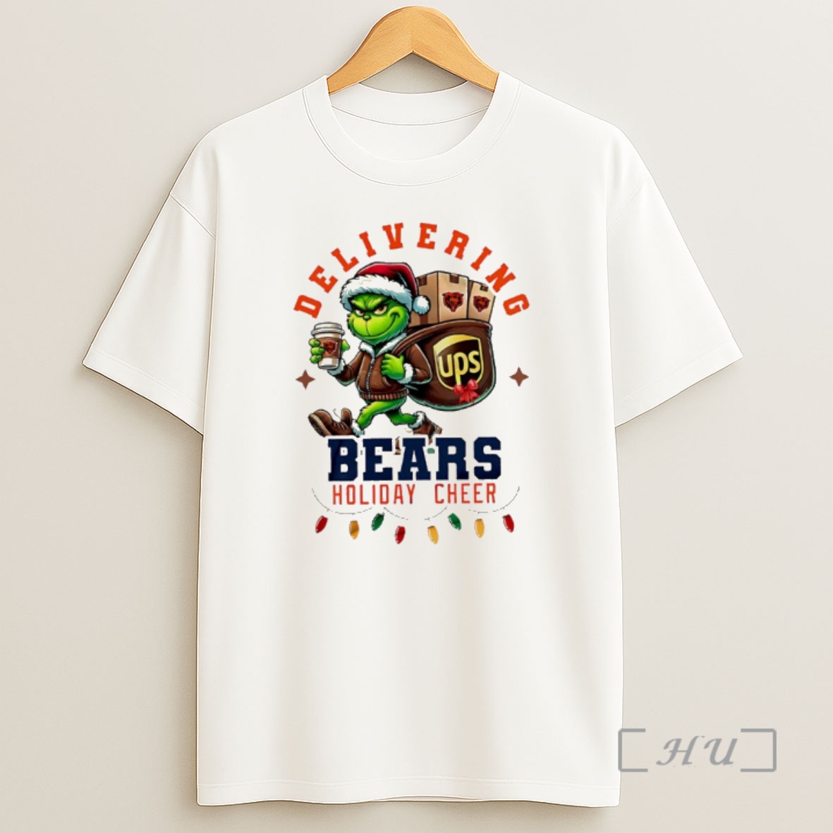 Officials Chicago Bears Grinch Delivering Ups Holiday Cheer Christmas Premium Shirt Sweatshirt Tee