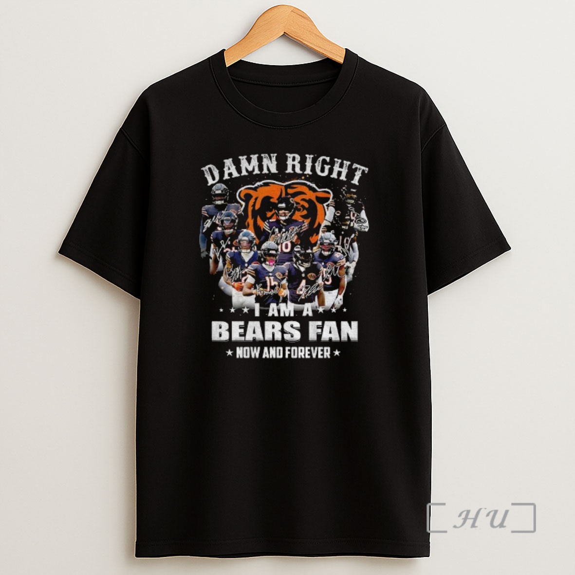 Officials Chicago Bears Super Bowl Champions Damn Right I Am A Bears Fan Now And Forever Signature Premium Shirt Sweatshirt Tee
