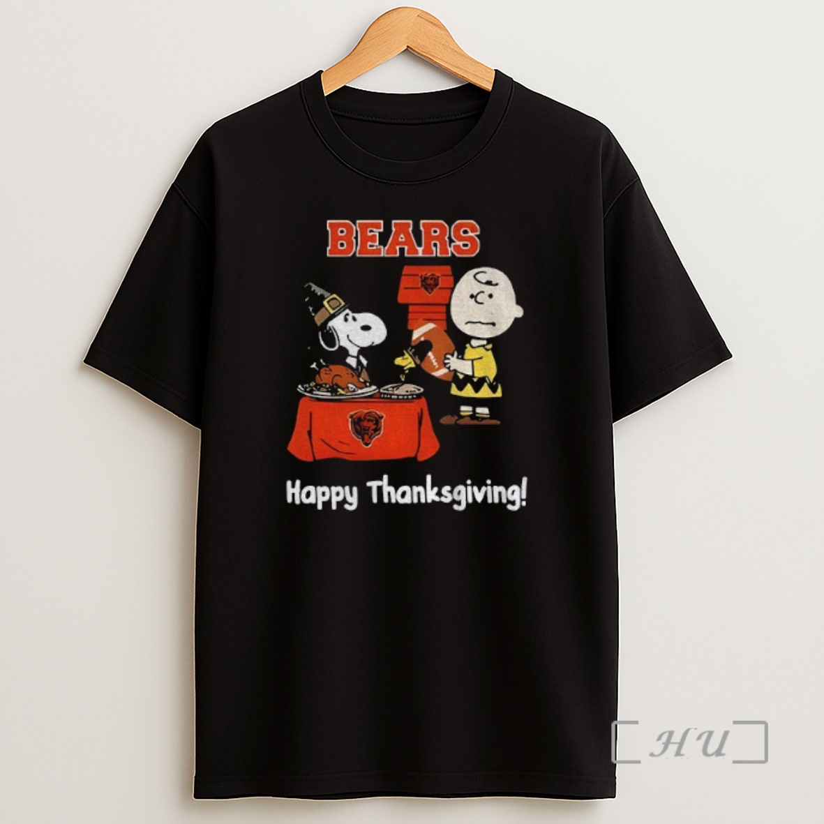 Officials Chicago Bears Thanksgiving With Snoopy And Charlie Brown Nfl Premium Shirt Sweatshirt Tee