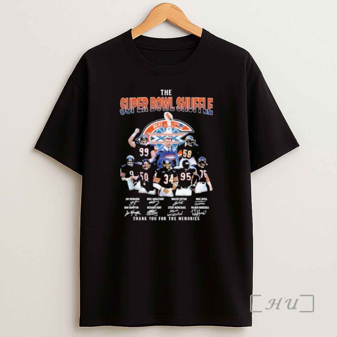 Officials Chicago Bears The Super Bowl Shuffle Signatures Premium Shirt Sweatshirt Tee