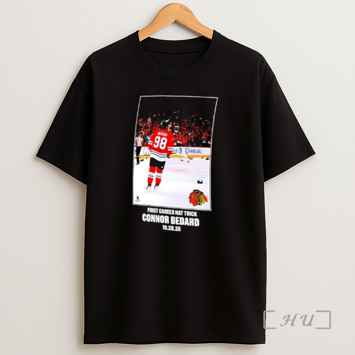 Officials Chicago Blackhawks Connor Bedard First Career Hat Trick Legacy Milestone Premium Shirt Sweatshirt Tee