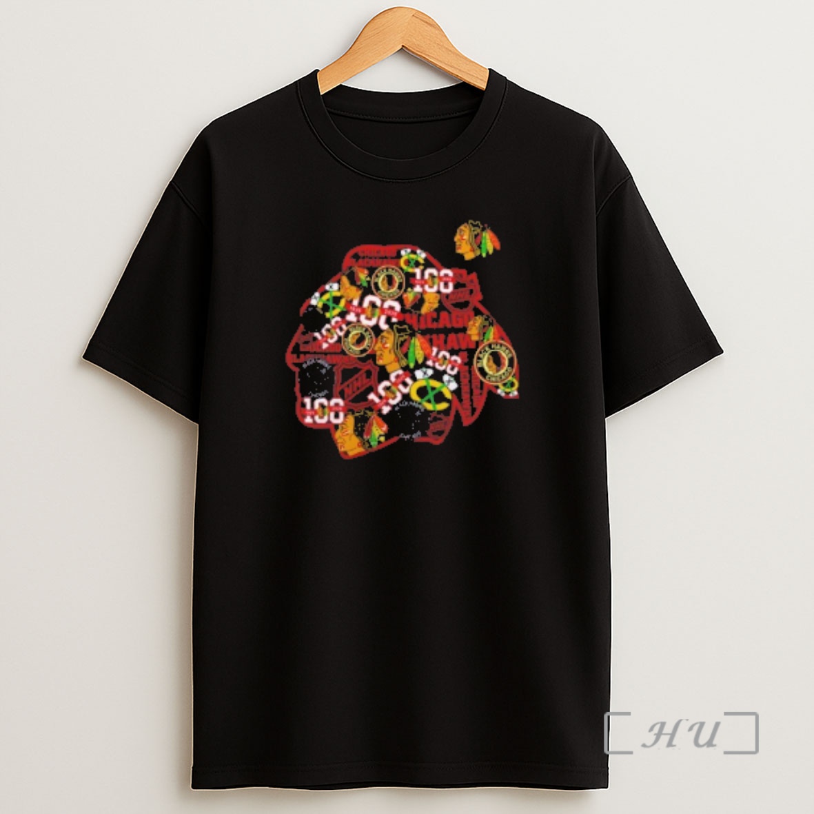Officials Chicago Blackhawks Starter Logo Collage Premium Shirt Sweatshirt Tee