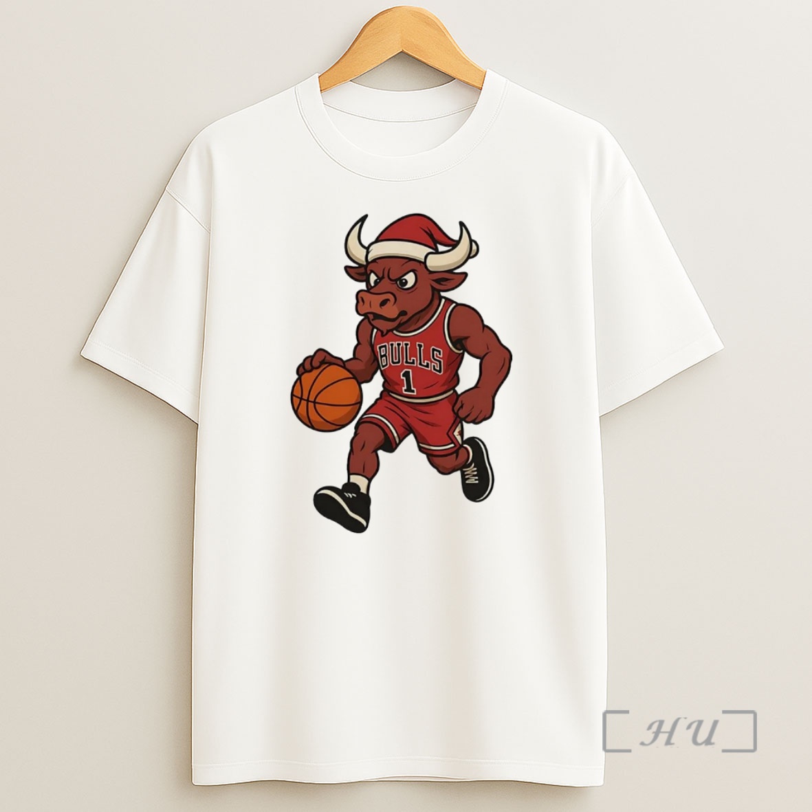 Officials Chicago Bulls Mascot Dribbling Christmas Premium Shirt Sweatshirt Tee