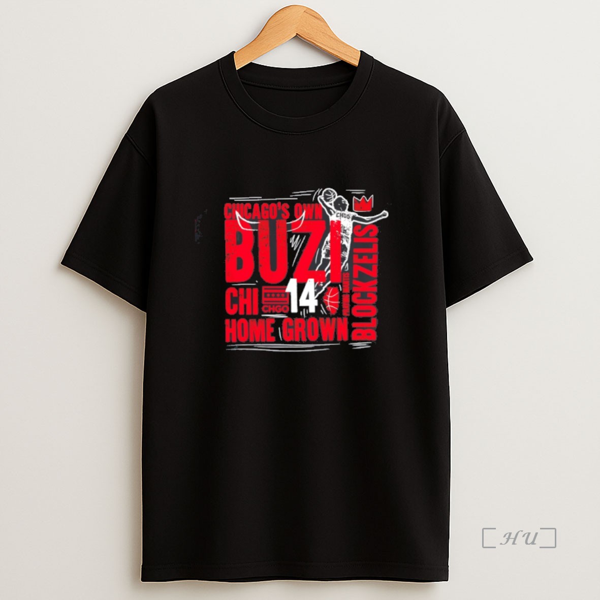 Officials Chicago Bulls Own Buzi Home Grown Block Zelis Premium Shirt Sweatshirt Tee