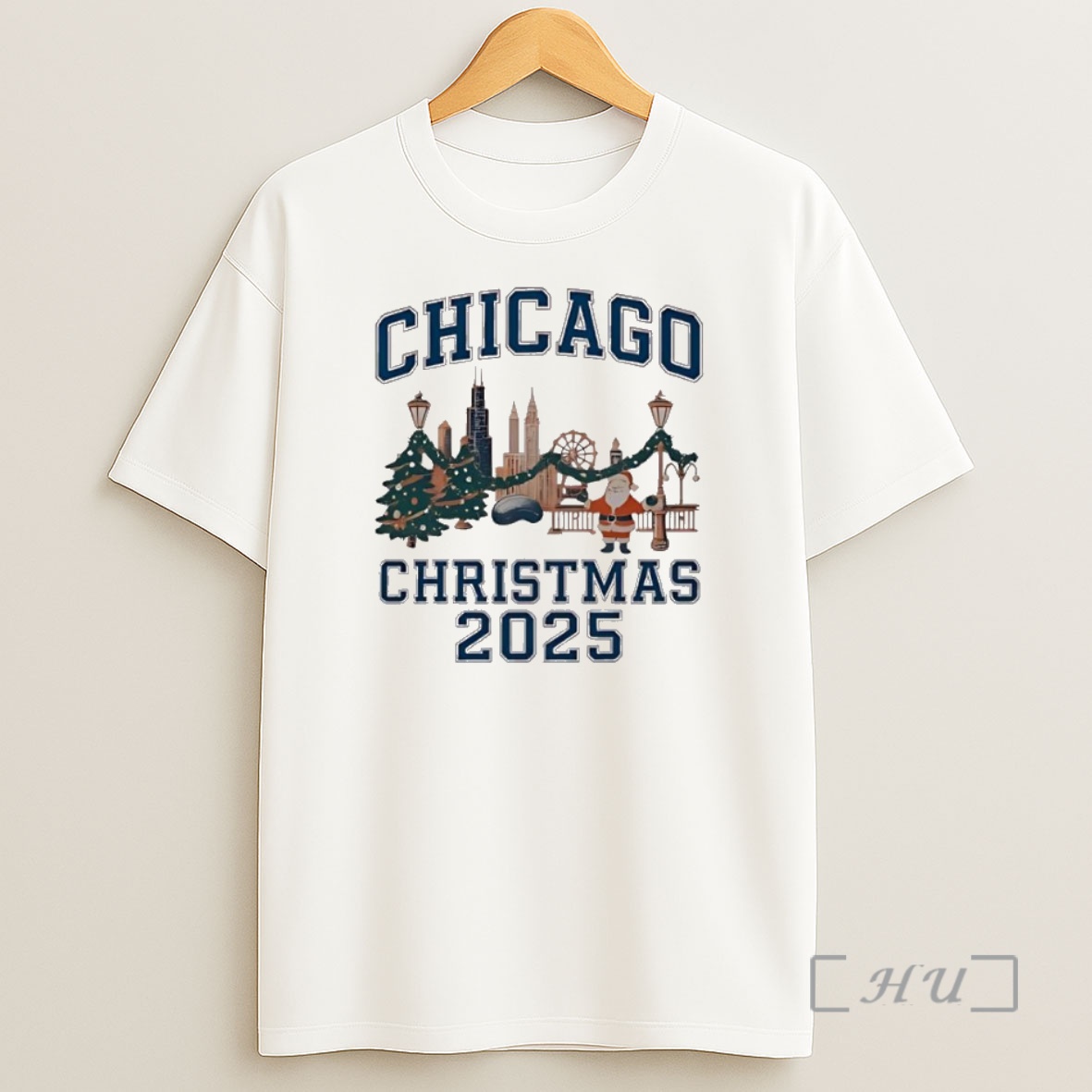Officials Chicago Christmas 2025 Santa Tree City Premium Shirt Sweatshirt Tee