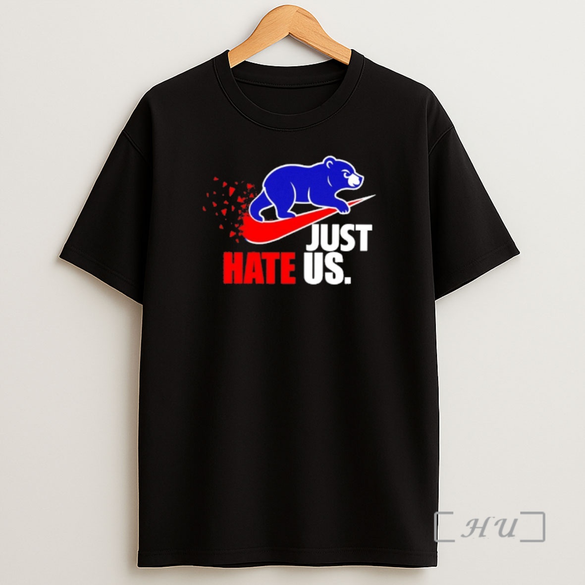 Officials Chicago Cubs Just Hate Us Nike Logo Premium Shirt Sweatshirt Tee