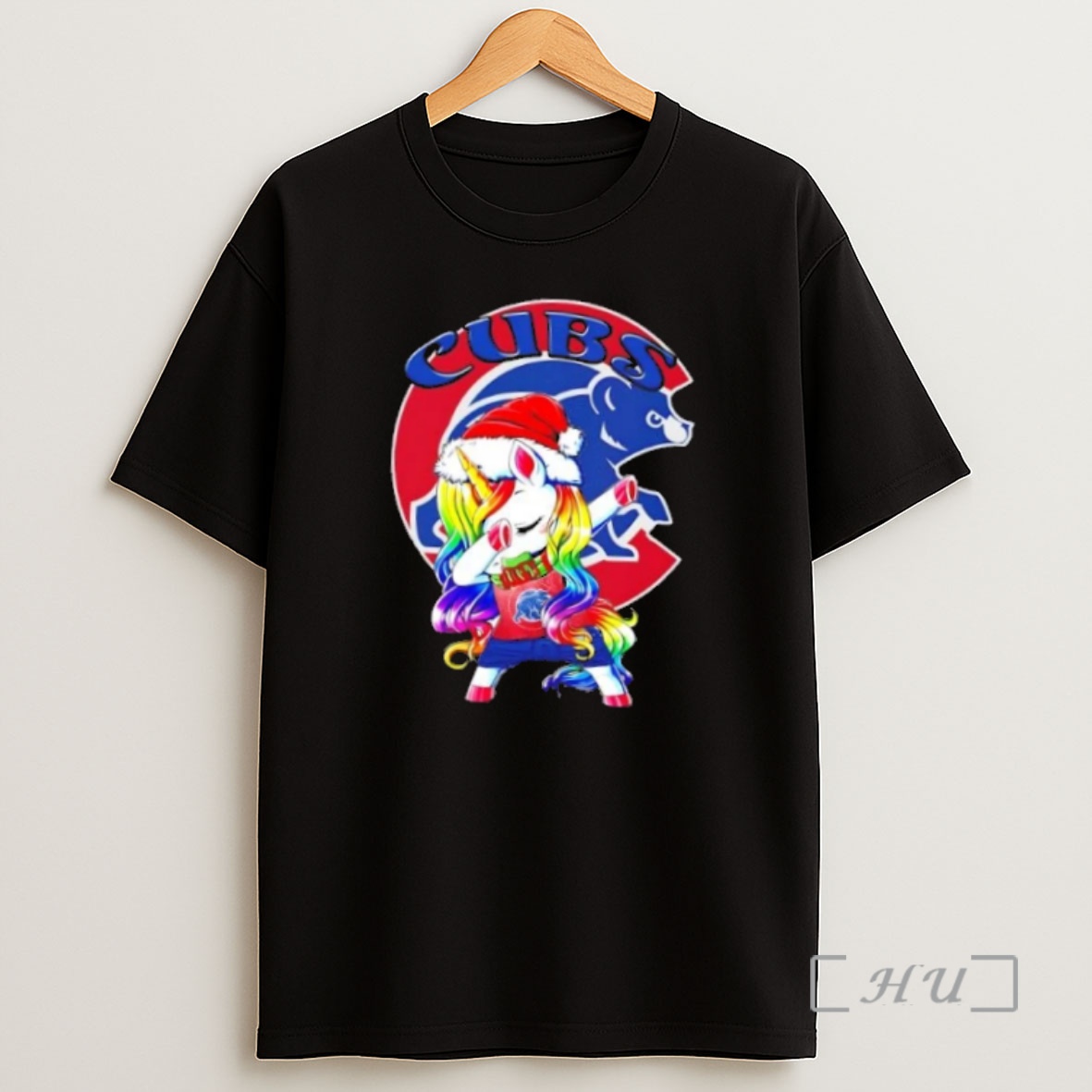 Officials Chicago Cubs X Unicorn Santa Hat Dabbing Merry Christmas Premium Shirt Sweatshirt Tee