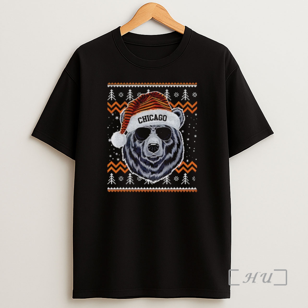 Officials Chicago Football Mascot Ugly Pattern Vintage Christmas Premium Shirt Sweatshirt Tee