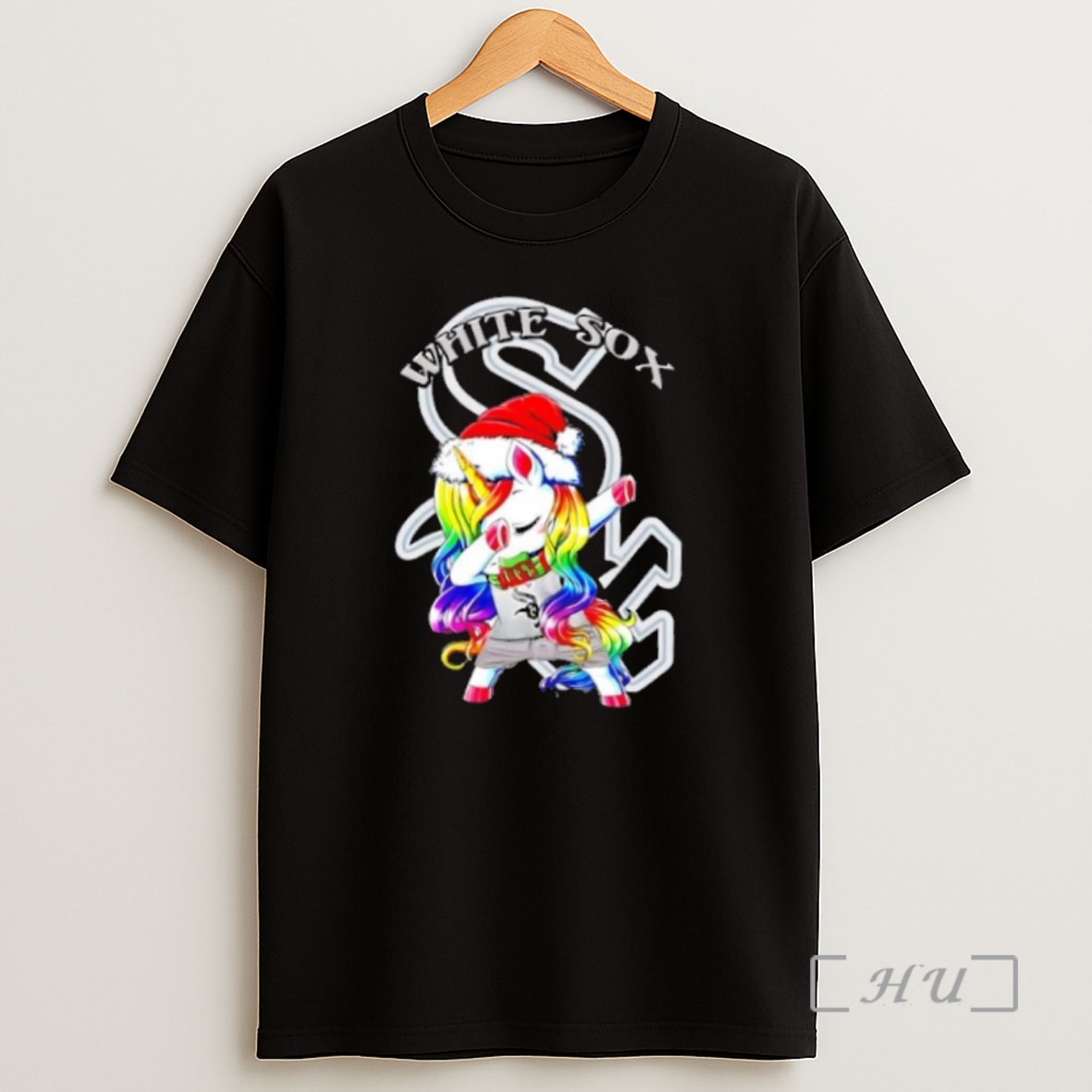 Officials Chicago White Sox X Unicorn Santa Hat Dabbing Merry Christmas Premium Shirt Sweatshirt Tee