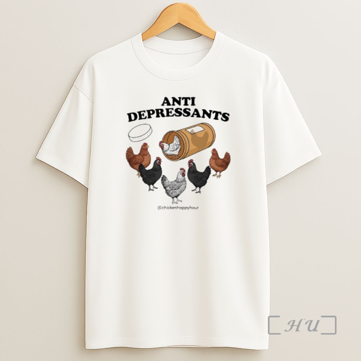 Officials Chicken Happy Hour Anti Depressants Premium Shirt Sweatshirt Tee