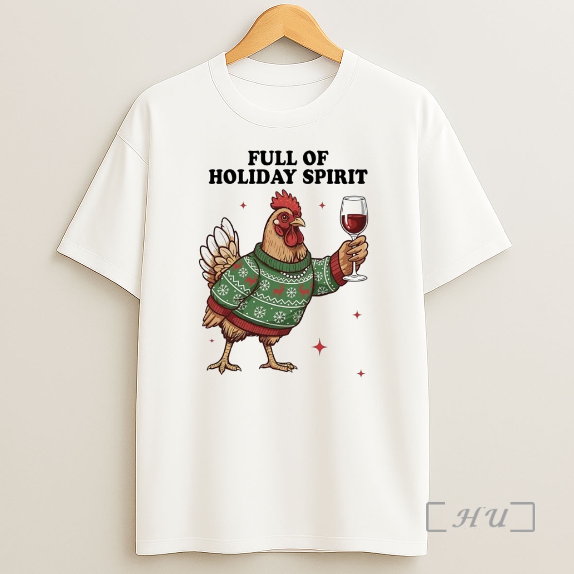 Officials Chicken Full Of Holiday Spirit Christmas Premium Shirt Sweatshirt Tee
