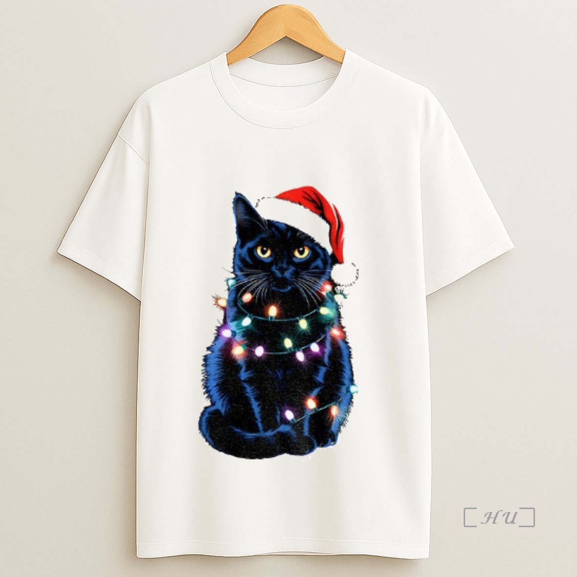 Officials Christmas Black Cat Holiday Lights Premium Shirt Sweatshirt Tee