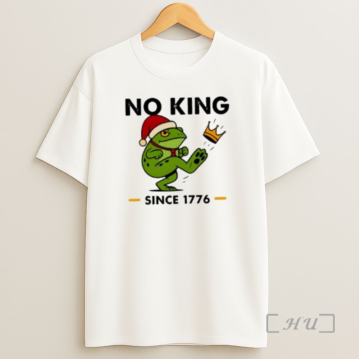 Officials Christmas Frog No Kings Since 1776 Premium Shirt Sweatshirt Tee