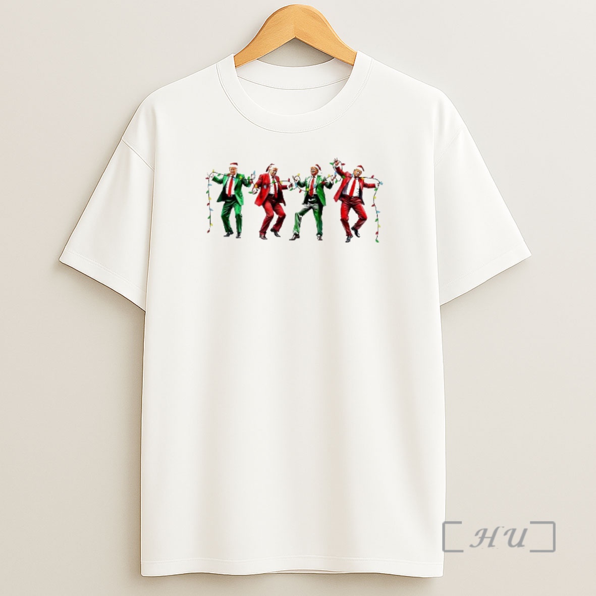 Officials Christmas Lights Santa Trump Dance Premium Shirt Sweatshirt Tee