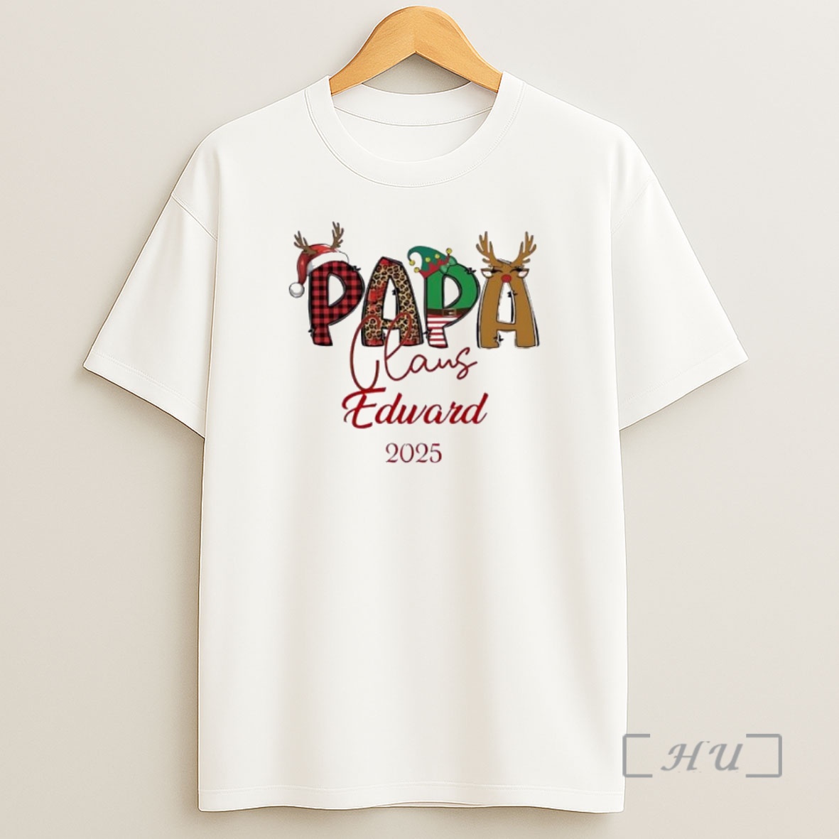 Officials Christmas Papa Claus 2025 Personalized Ornaments White Premium Shirt Sweatshirt Tee
