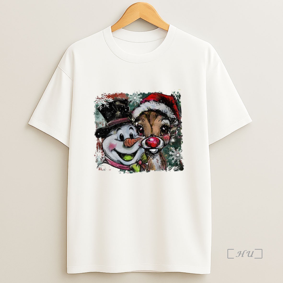 Officials Christmas Snowman And Reindeer Premium Shirt Sweatshirt Tee
