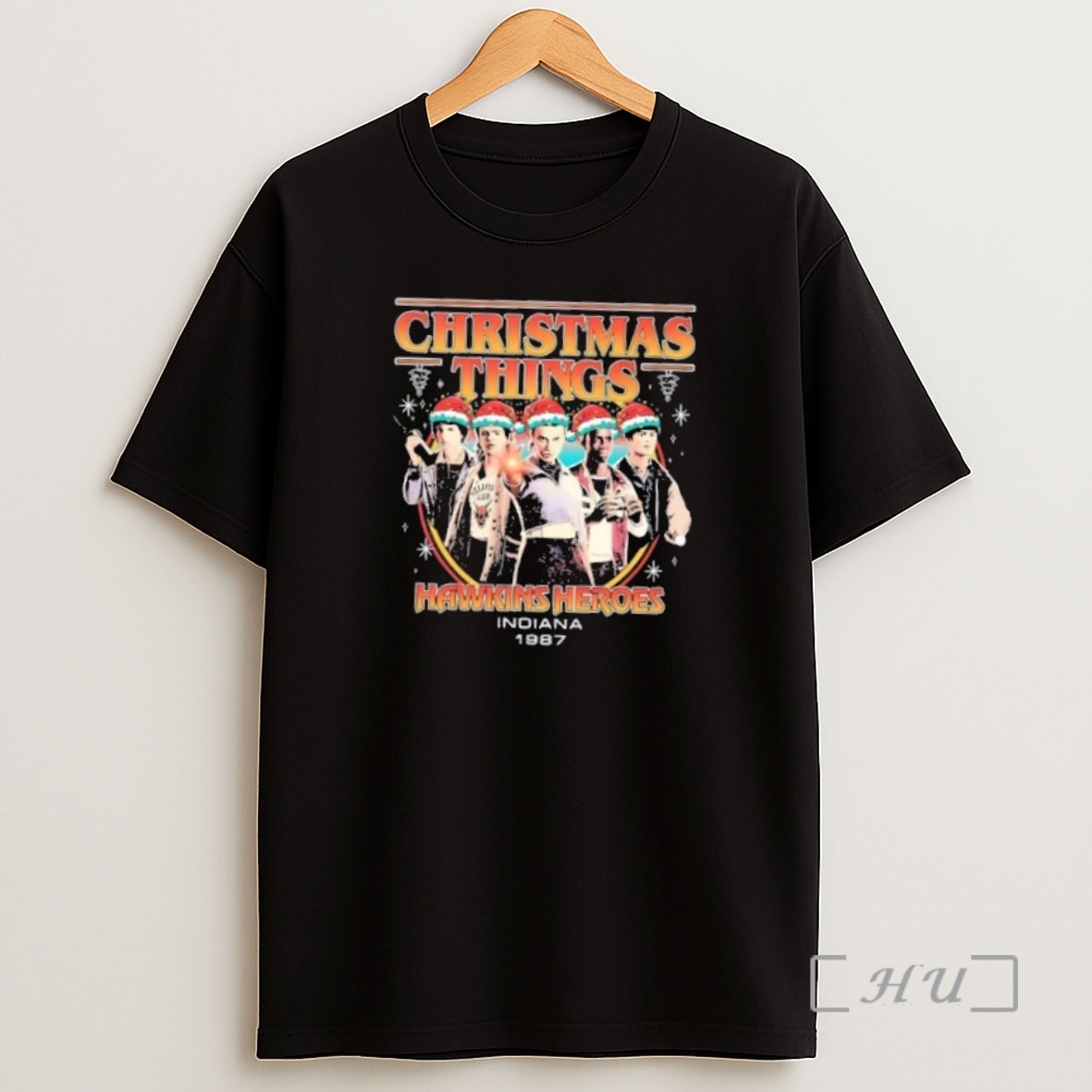 Officials Christmas Things Hawkins Heroes Indiana 1987 Retro Premium Shirt Sweatshirt Tee