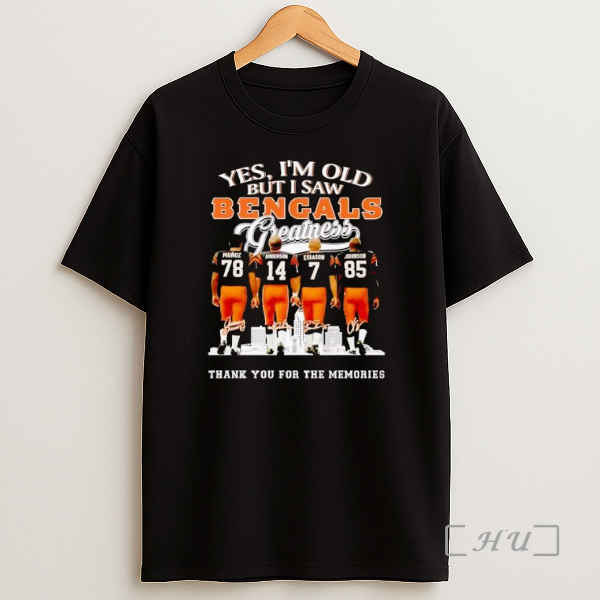 Officials Cincinnati Bengals Greatness 2025 Munoz Anderson Esiason Johnson Premium Shirt Sweatshirt Tee