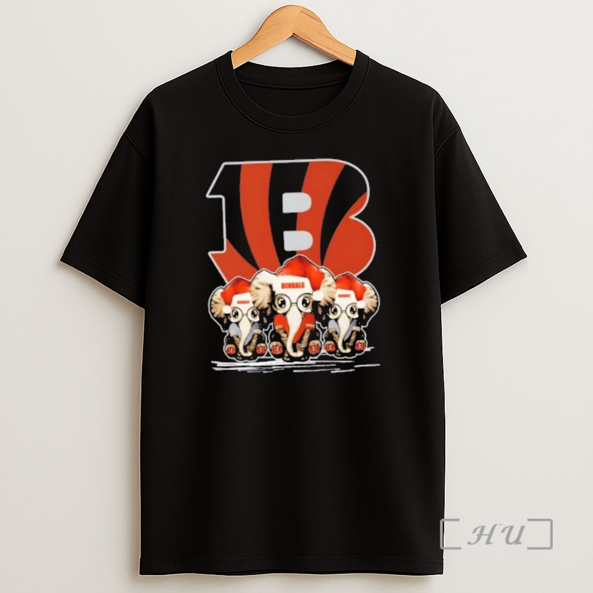 Officials Cincinnati Bengals X Elephants Santa Hat Merry Christmas Premium Shirt Sweatshirt Tee