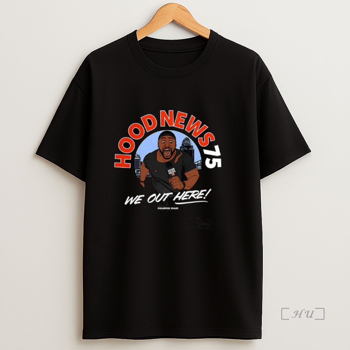 Officials Cincinnati We Out Here Hood News 75 Logo Premium Shirt Sweatshirt Tee