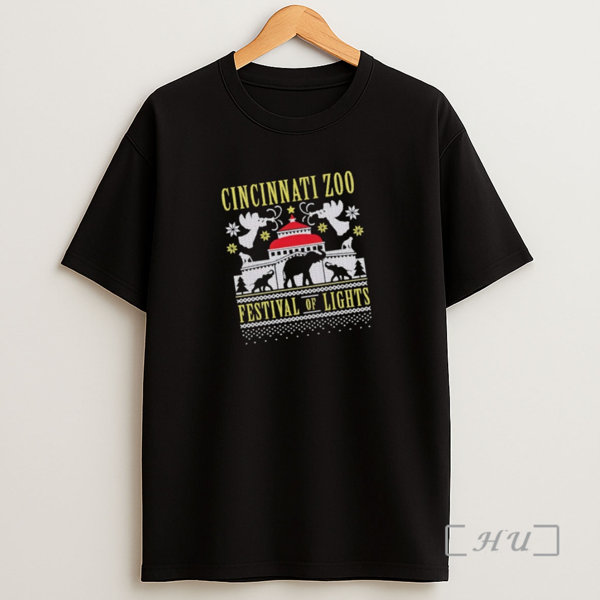 Officials Cincinnati Zoo Festival Of Lights Christmas Ugly Premium Shirt Sweatshirt Tee