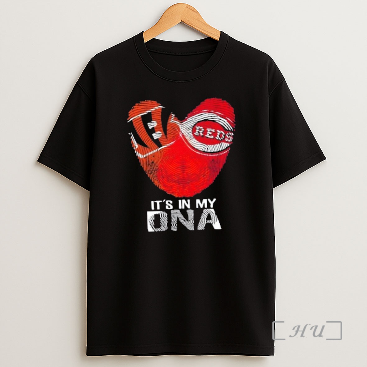 Officials Cincinnati Sports Bengal X Bearcats Its In My Dna Fingerprint Heart Premium Shirt Sweatshirt Tee