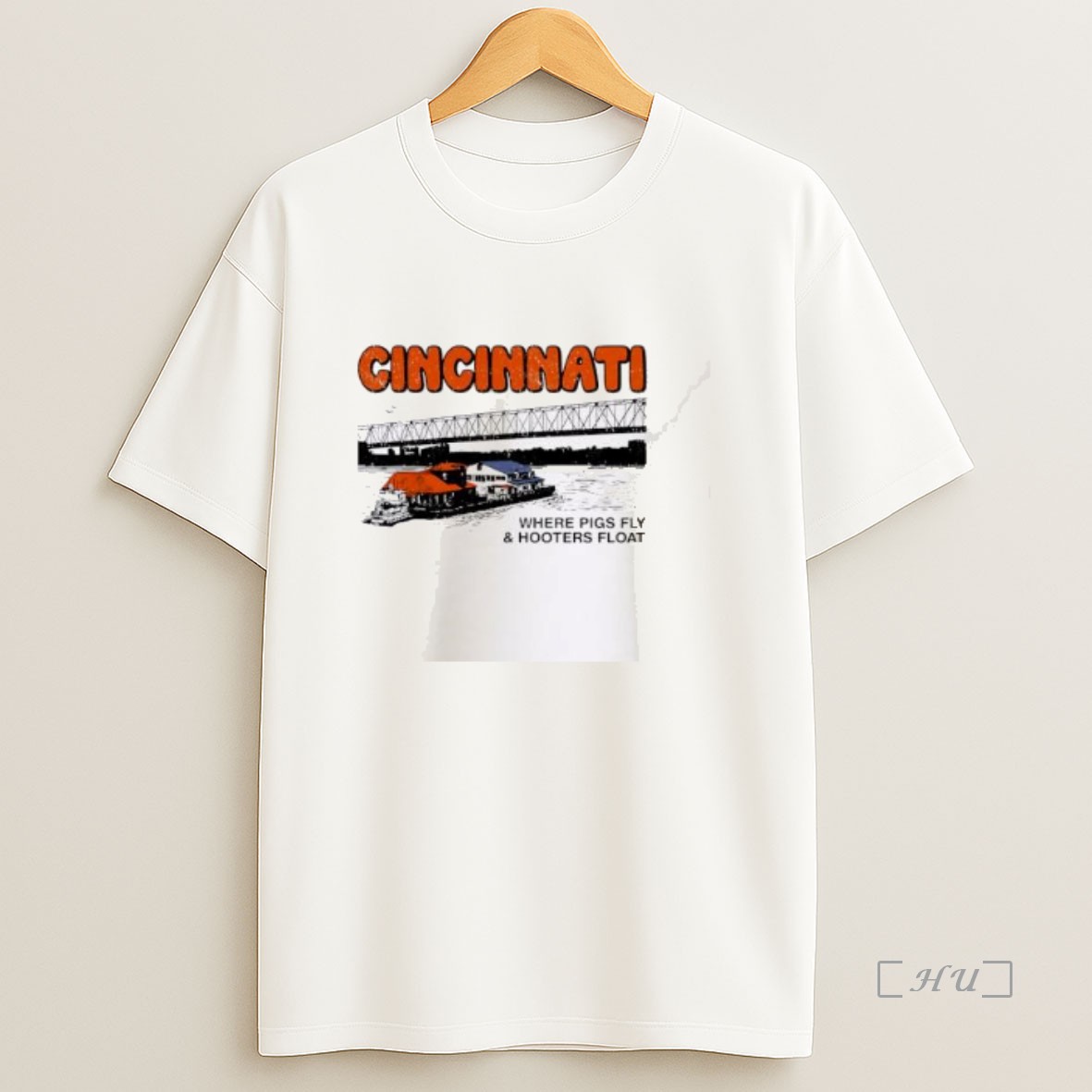 Officials Cincinnati Where Pigs Fly And Hooters Float Premium Shirt Sweatshirt Tee