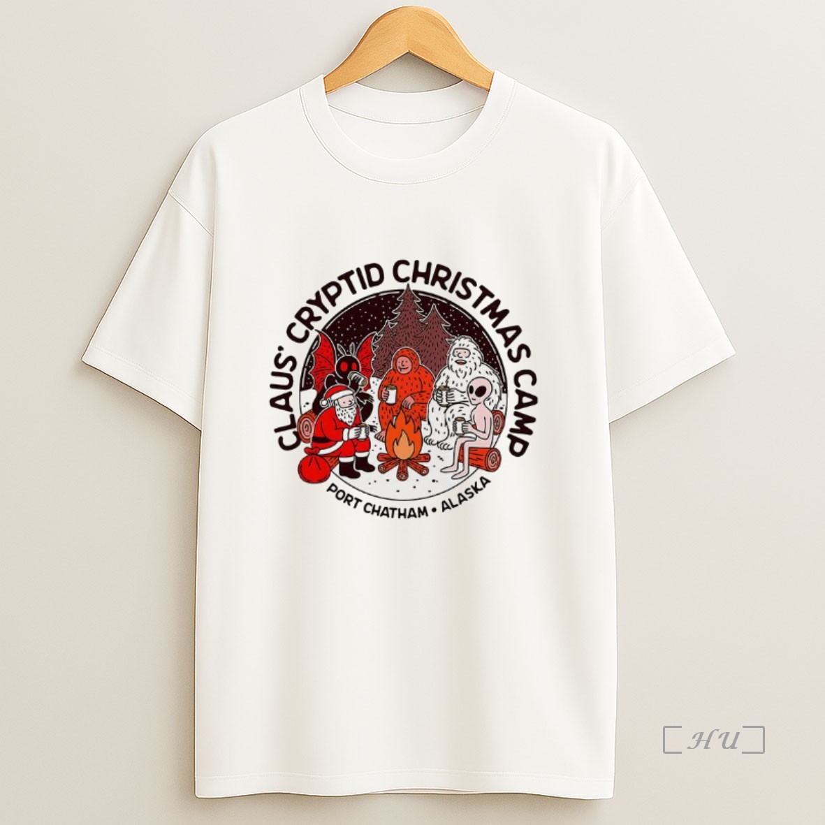 Officials Claus Cryptid Christmas Camp Rustic Port Chatham Alaska Premium Shirt Sweatshirt Tee