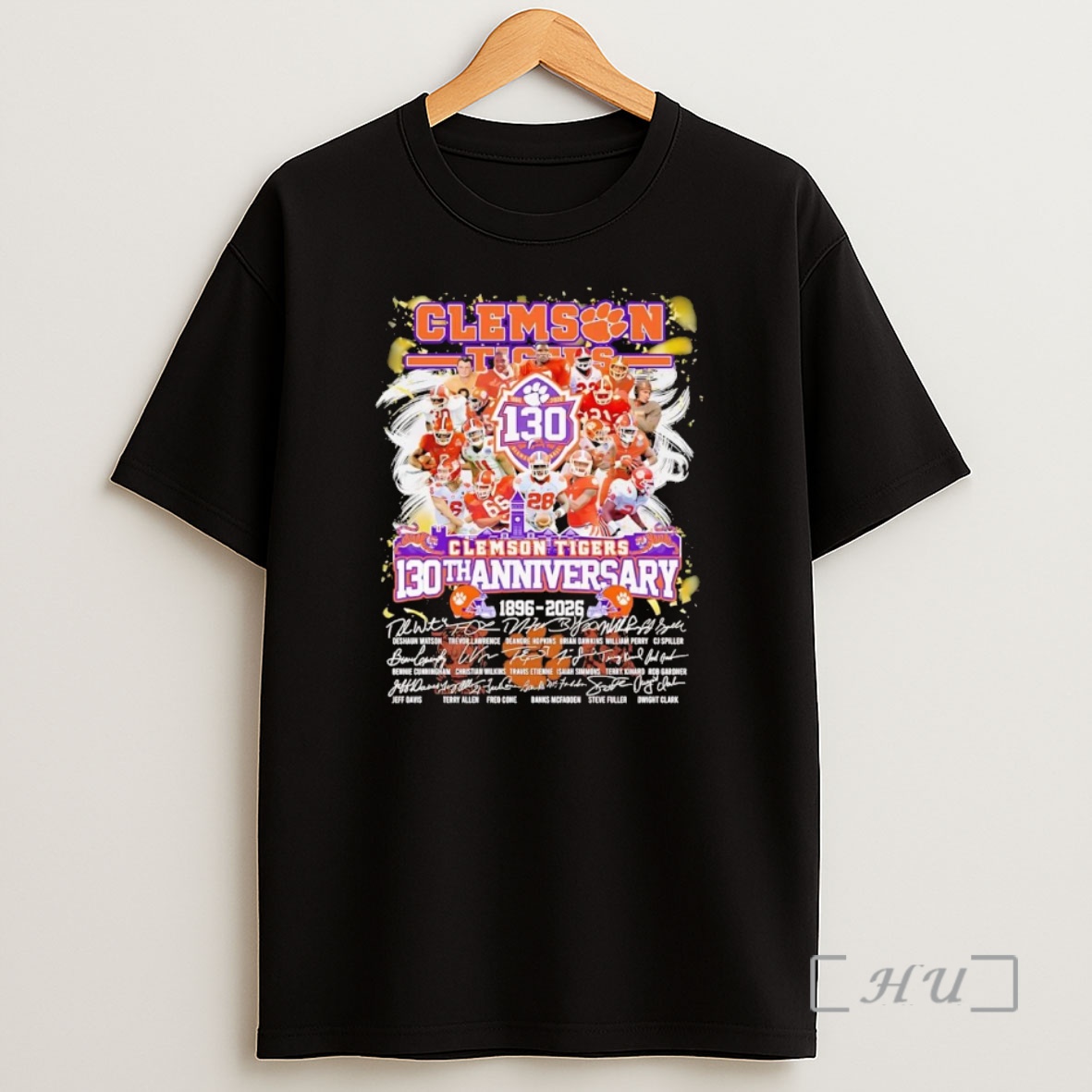 Officials Clemson Tigers 130th Anniversary 1896 2026 Signature Premium Shirt Sweatshirt Tee