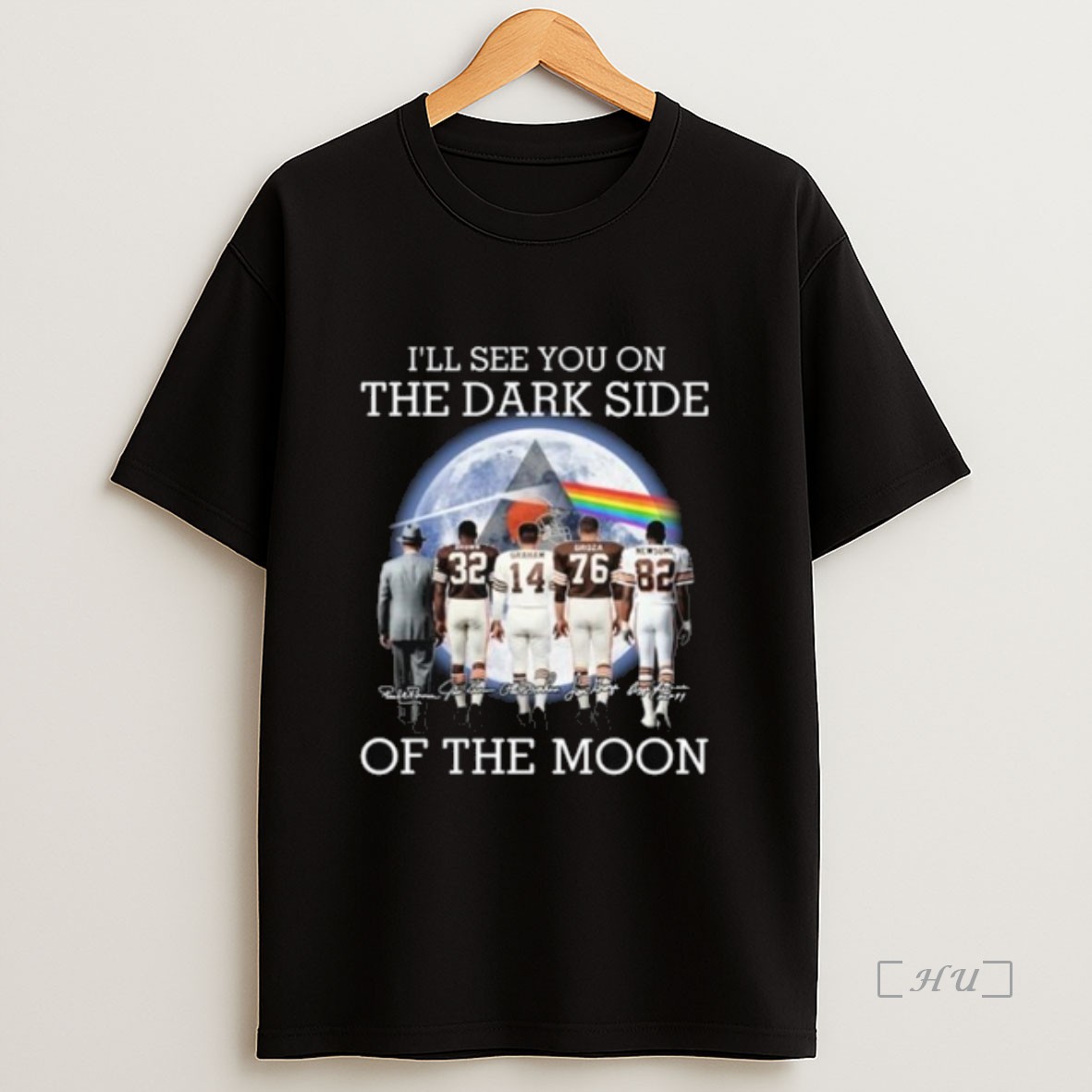 Officials Cleveland Browns Ill See You On The Dark Side Of The Moon Signatures 2025 Long Sleve Premium Shirt Sweatshirt Tee