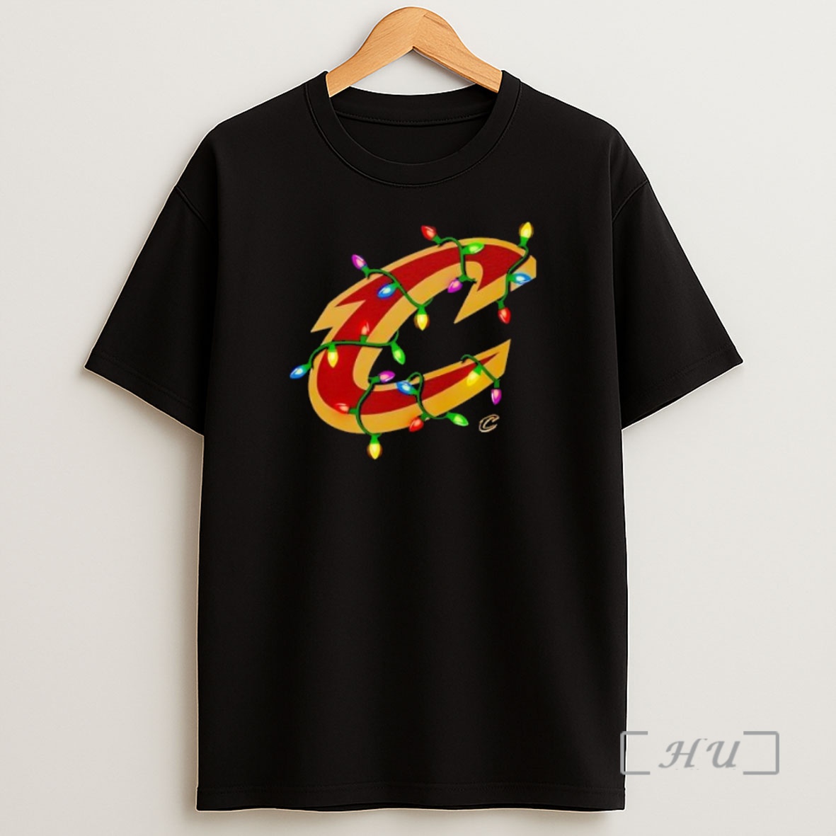 Officials Cleveland Cavaliers Logo Lights Merry Christmas Premium Shirt Sweatshirt Tee