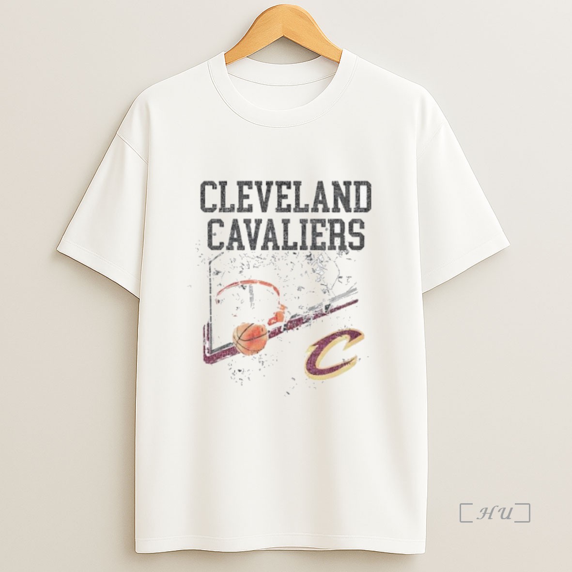 Officials Cleveland Cavaliers White Glass Shattered Premium Shirt Sweatshirt Tee