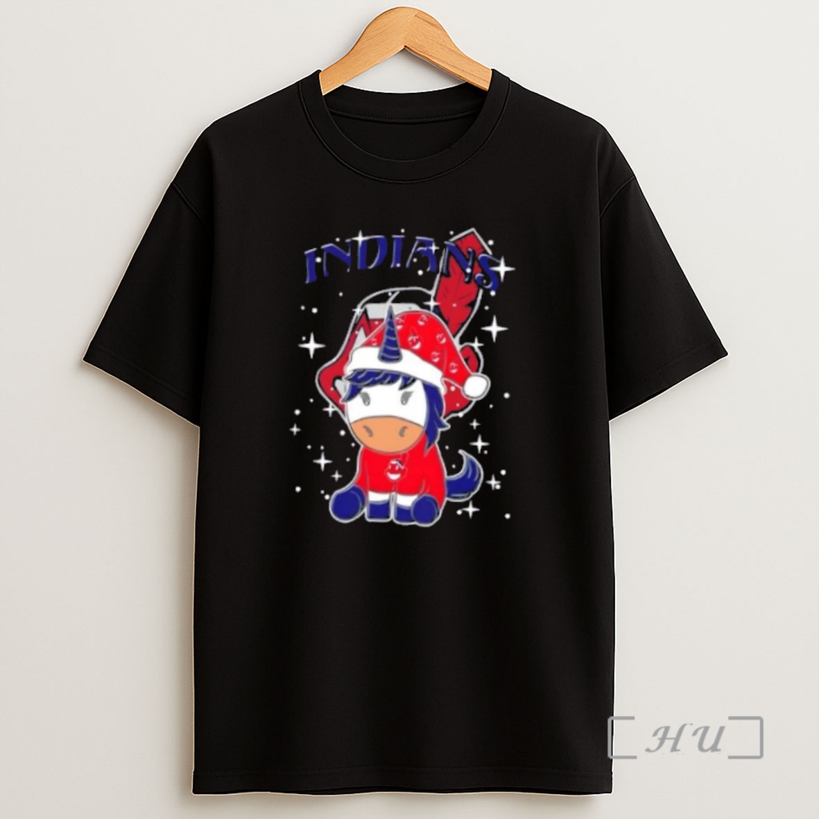 Officials Cleveland Indians Baseball X Unicorn Merry Christmas Premium Shirt Sweatshirt Tee