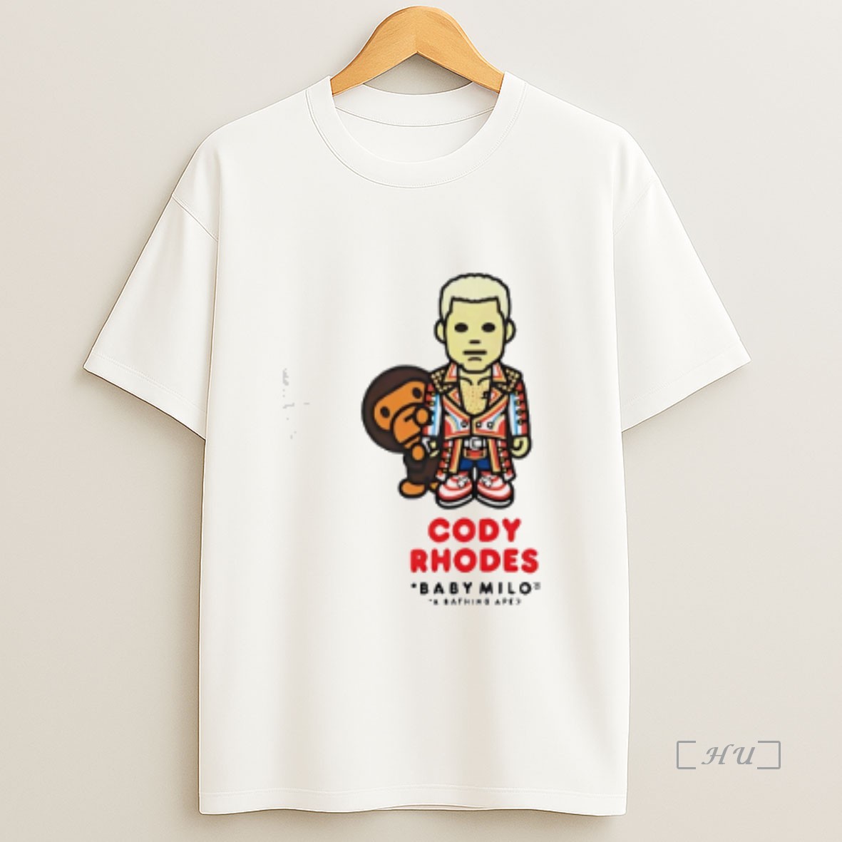Officials Cody Rhodes Baby Milo Relaxed Bape X Wwe Premium Shirt Sweatshirt Tee