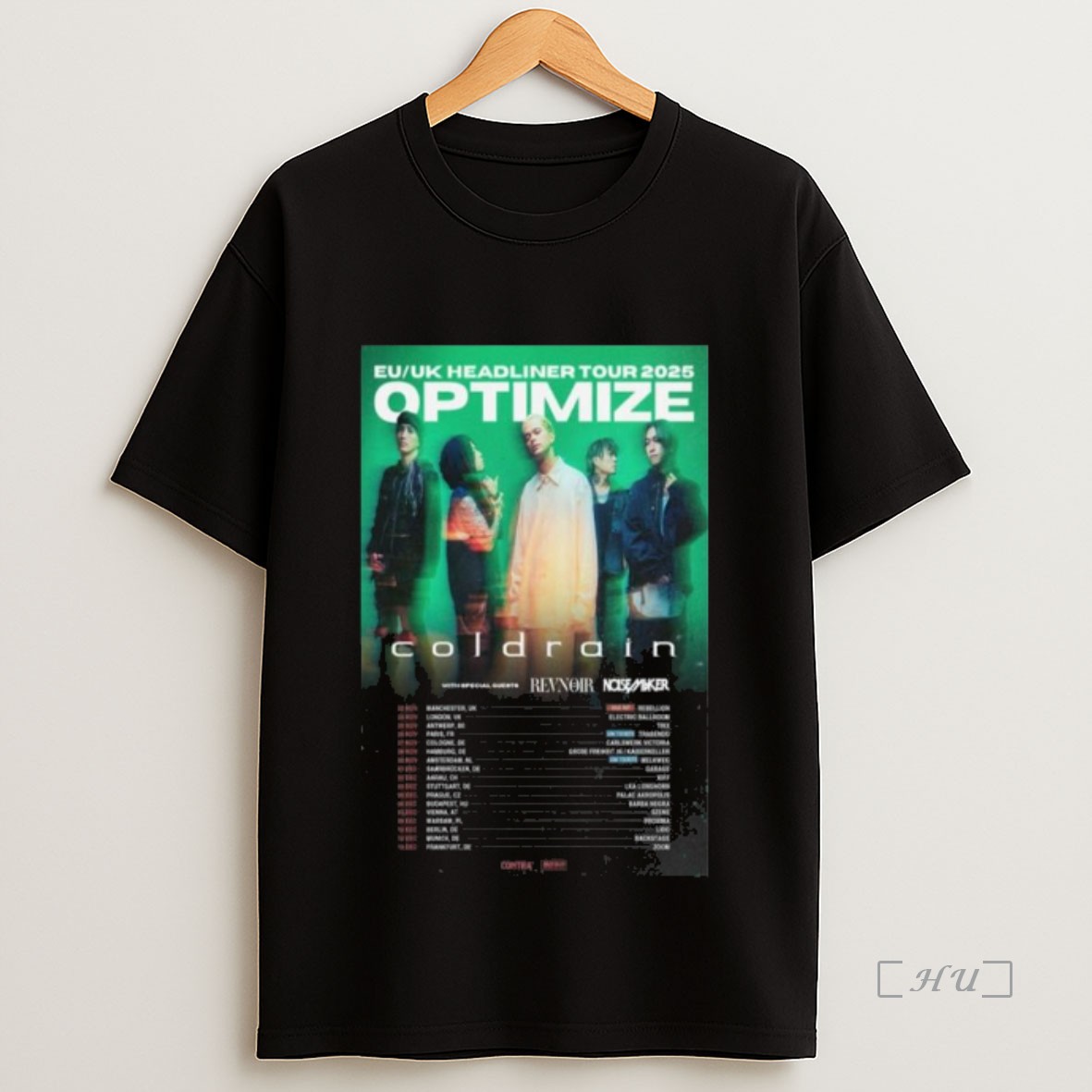 Officials Coldrain Eu Uk Headline Tour 2025 Optimize Long Sleve Premium Shirt Sweatshirt Tee