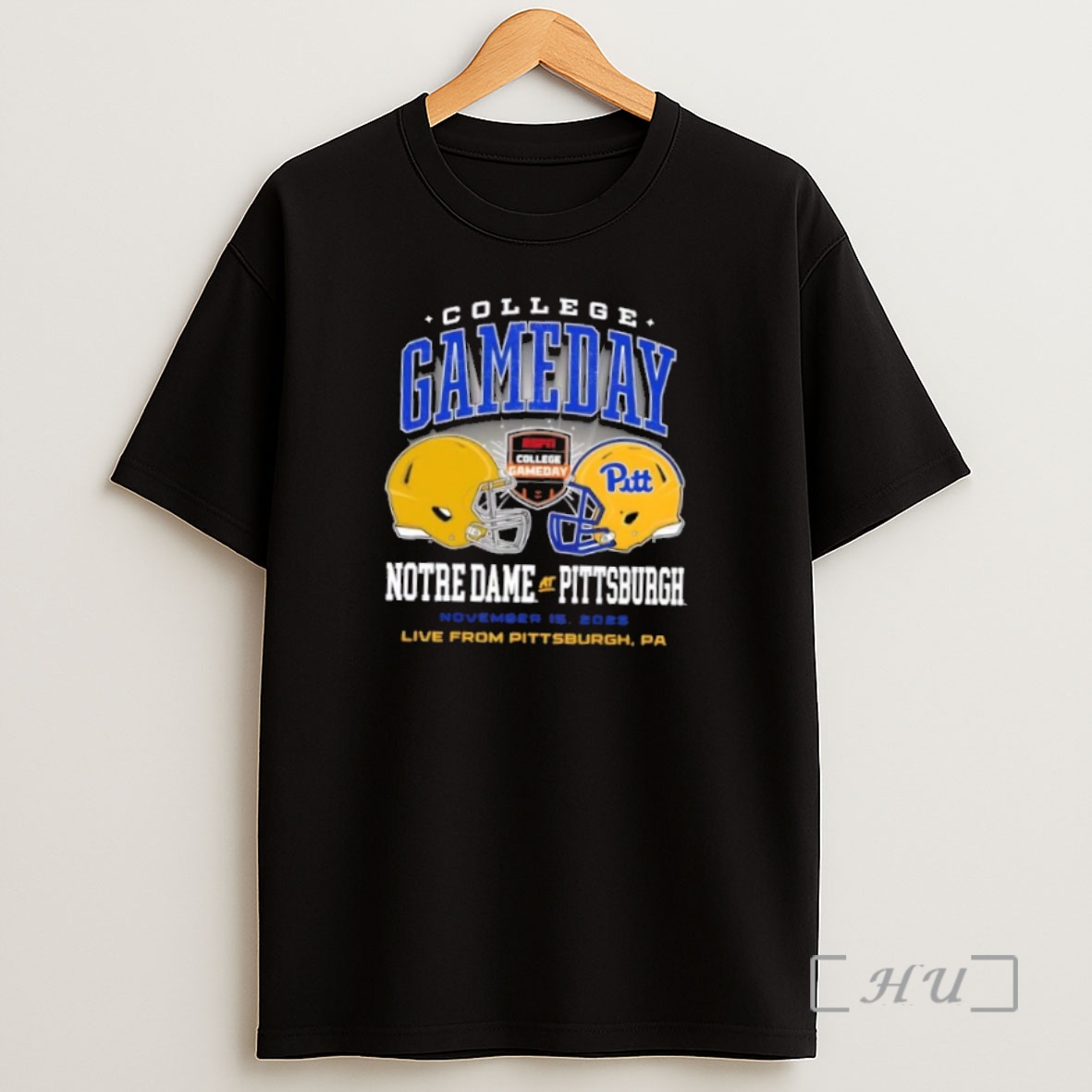 Officials College Gameday Notre Dame Vs Pitt November 15 2025 Live From Pittsburgh Pa Premium Shirt Sweatshirt Tee