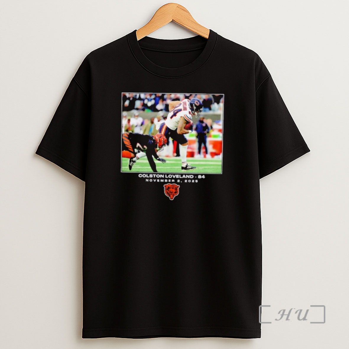 Officials Colston Loveland Chicago Bears 2025 Nfl Flash Features Week 9 Premium Shirt Sweatshirt Tee
