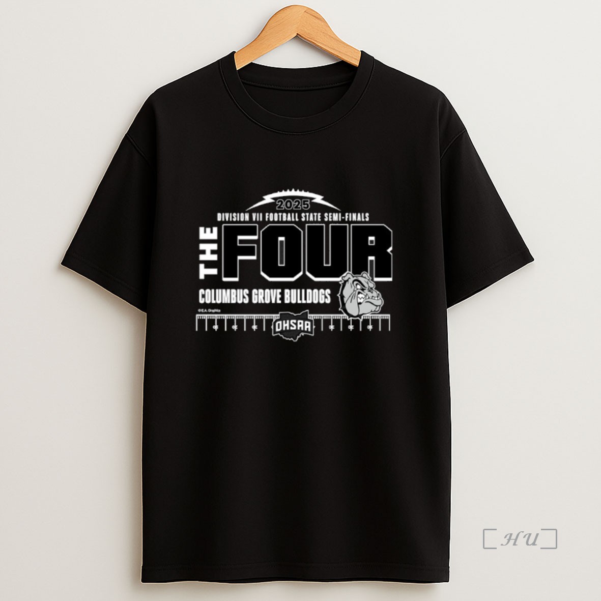 Officials Columbus Grove Bulldogs 2025 Mhsaa D7 Football State Semi Finals The Four Premium Shirt Sweatshirt Tee